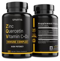 Suplemento SPARTIS Quercetina de Zinco 500 mg com Vitamina C D3 Bromelaína Suplemento SPARTIS Quercetina de Zinco 500 mg com Vitamina C D3 Bromelaína