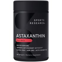 Suplemento Sports Research Astaxantina 6mg 120 Cápsulas Gelatinosas