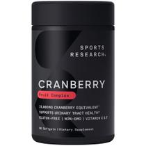 Suplemento Sports Research Cranberry Fruit Complex 90 cápsulas gelatinosas