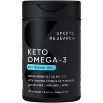 Suplemento Sports Research Keto Omega Óleo de Peixe 1400mg 120 Cápsulas Gelatinosas Suplemento Sports Research Keto Omega Óleo de Peixe 1400mg 120 Cápsulas Gelatinosas