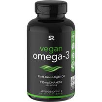 Suplemento Sports Research Óleo de algas ômega-3 vegano 60 cápsulas gelatinosas