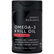 Suplemento Sports Research Óleo de Krill 1000 mg, 30 cápsulas de gel Suplemento Sports Research Óleo de Krill 1000 mg, 30 cápsulas de gel