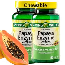 Suplemento Spring Valley Papaya Enzyme Chewable 360 comprimidos