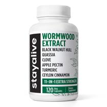 Suplemento STAY ALIVE Wormwood Black Walnut Clove 120 comprimidos