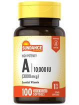 Suplemento Sundance Vitamina A Alta Potência 3000mcg 100 Cápsulas Moles