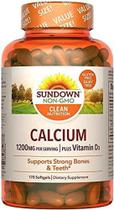 Suplemento Sundown Cálcio 1200mg com Vitamina D3 - 170 Softgels