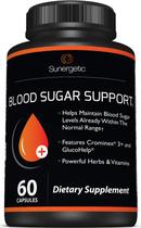 Suplemento Sunergetic Premium Blood Sugar Support 60 cápsulas