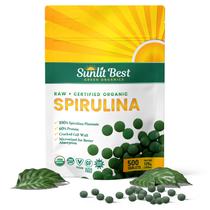 Suplemento Sunlit Best Green Organics Spirulina Tablet 1000 comprimidos