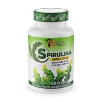 Suplemento Sunshine Naturals Spirulina 500 mg 60 comprimidos
