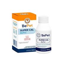 Suplemento Super Cal Bepet 120ml Cálcio + Vitamina D3 e B12 Suplemento Super Cal Bepet 120ml Cálcio + Vitamina D3 e B12