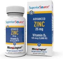 Suplemento Superior Source Advanced Zinc 25 mg com vitamina D3