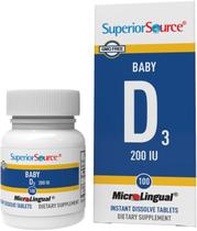 Suplemento Superior Source Baby Vitamina D3 100 comprimidos