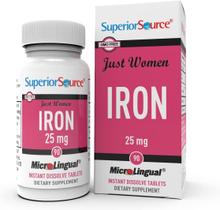 Suplemento Superior Source Just Women Iron 25 mg 90 comprimidos