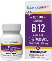 Suplemento Superior Source NO Shot Advanced B-12 2.000 mcg Suplemento Superior Source NO Shot Advanced B-12 2.000 mcg