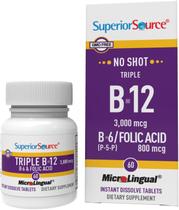 Suplemento Superior Source No Shot Triple B12 3.000mcg 60 comprimidos