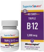 Suplemento Superior Source No Shot Triple B12 3000mcg 60 comprimidos