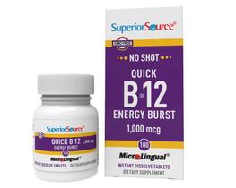 Suplemento Superior Source Quick Vitamin B12 Energy 100 comprimidos