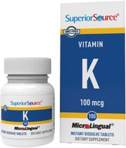 Suplemento Superior Source Vitamina K 100mcg 30 comprimidos