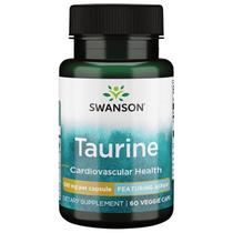 Suplemento Swanson AjiPure Taurine 500 mg 60 cápsulas vegetais Suplemento Swanson AjiPure Taurine 500 mg 60 cápsulas vegetais