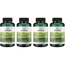 Suplemento Swanson Ashwagandha em pó 450 mg 100 cápsulas x4