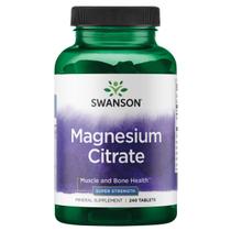 Suplemento Swanson Citrato de Magnésio 112,5 mg 240 comprimidos Suplemento Swanson Citrato de Magnésio 112,5 mg 240 comprimidos