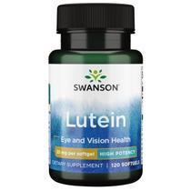 Suplemento Swanson Lutein 20mg 120 cápsulas gelatinosas para uma visão saudável