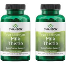 Suplemento Swanson Milk Thistle Herbal Liver Support 100 cápsulas