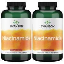 Suplemento Swanson Niacinamida 500 mg 250 cápsulas (pacote com 2)
