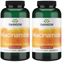 Suplemento Swanson Niacinamida Vitamina B3 250 mg (2x250 cápsulas)