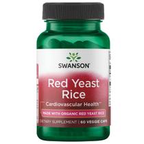 Suplemento Swanson Red Yeast Rice 600mg 60 cápsulas vegetarianas