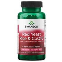 Suplemento Swanson Red Yeast Rice e CoQ10 60 cápsulas vegetais Suplemento Swanson Red Yeast Rice e CoQ10 60 cápsulas vegetais