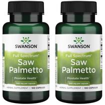 Suplemento Swanson Saw Palmetto 540 mg 100 cápsulas (pacote com 2)