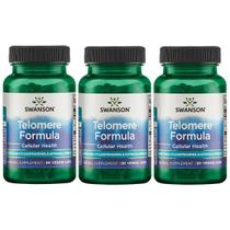 Suplemento Swanson Telomere Formula 90 cápsulas vegetais (pacote com 3)