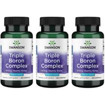 Suplemento Swanson Triple Boron Complex Bone Health 250 cápsulas