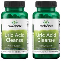 Suplemento Swanson Uric Acid Cleanse Kidney Support 60 cápsulas