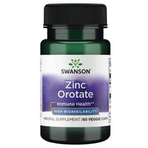 Suplemento Swanson Zinc Orotato 10 mg de zinco elementar 60 cápsulas Suplemento Swanson Zinc Orotato 10 mg de zinco elementar 60 cápsulas