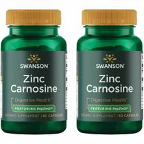 Suplemento Swanson Zinco Carnosina PepZin GI 120 Cápsulas