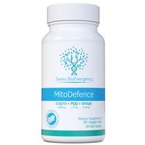 Suplemento Swiss BioEnergetics MitoDefence CoQ10 300 mg PQQ 21 mg