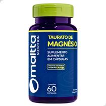 Suplemento Taurato Fonte de Magnésio Natural Puro - 60 Cápsulas 500mg