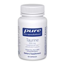 Suplemento Taurina 500mg - 60 Cápsulas - Encapsulamento Puro