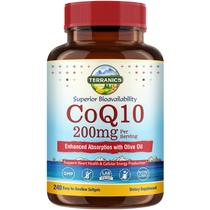 Suplemento Terranics CoQ10 200mg com azeite de oliva extra virgem Suplemento Terranics CoQ10 200mg com azeite de oliva extra virgem