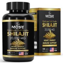 Suplemento THE MONK Organic Shilajit 120 cápsulas