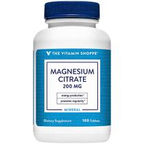 Suplemento The Vitamin Shoppe Citrato de Magnésio 200 mg 100 comprimidos