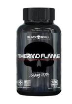 Suplemento thermo flame caveira preta 60 tabletes - black skull