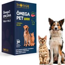 Suplemento Thorade Ômega 1000 Cachorro Gato 30 Cápsulas