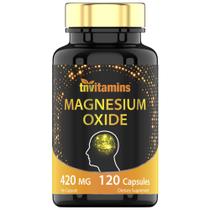 Suplemento tnvitamins Óxido de Magnésio 420 mg 120 Cápsulas Suplemento tnvitamins Óxido de Magnésio 420 mg 120 Cápsulas