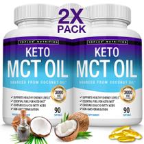 Suplemento Toplux Keto MCT em cápsulas 3000 mg - 90 cápsulas gelatinosas Suplemento Toplux Keto MCT em cápsulas 3000 mg - 90 cápsulas gelatinosas