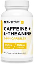 Suplemento TransformHQ Cafeína e L-Teanina 180 Cápsulas