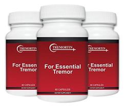 Suplemento Tremortin Natural Aid Essential Tremor, pacote com 3