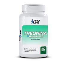 Suplemento Treonina de Magnésio 60 cápsulas PRO LIFE
